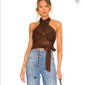 Majorelle Charlize Halter Top